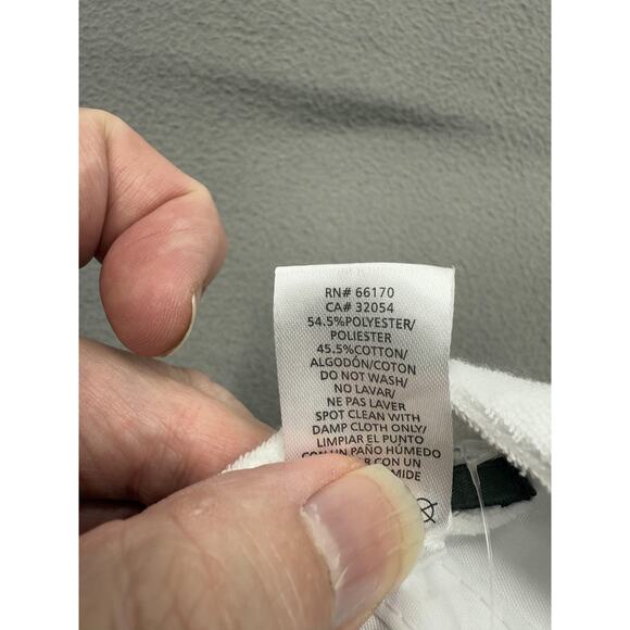 Anthropologie Hat Cap Strap Back One Size White Blue Villa Dolce Terry Mens - Picture 8 of 8